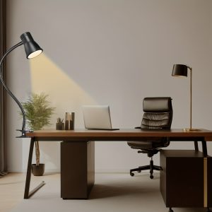 Flexible LED Desk Lamp with USB Clip - 3 Color Modes, Adjustable Brightness, Perfect for Reading, Studying & Crafts (Batteries Not Included)