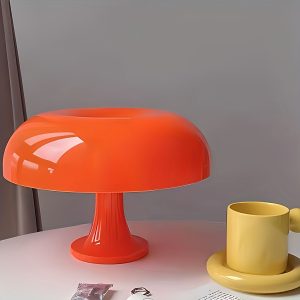 1pc Modern LED Mushroom Table Lamp, Soft Glow, Energy-Saving Minimalist Desk Lamp for Bedroom & Living Room Decor, USB Charging, 36V or Below Voltage, Rechargeable Battery (18650 Series)