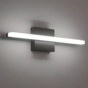 1pc 16in LED Bathroom Vanity Light Fixture with Color Changing, Semi-Embedded Design