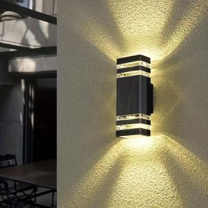 1pc Outdoor Wall Lamp, Waterproof Wall-Mounted Outdoor Lamp, Light Up Your Deck, Garden, Patio, Or Porch With This Bright Light, Outdoor Lighting